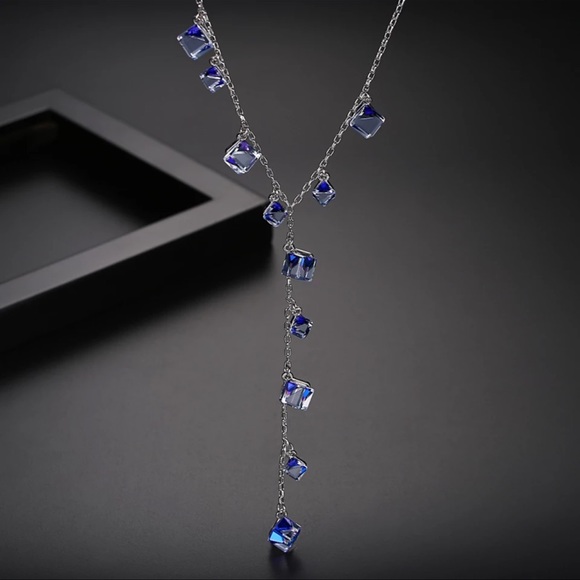 🎁 Swarovski Crystals The Iisha Long Necklace - Picture 4 of 12